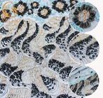 Kain Renda Manik-manik Cantik Payet Polyester Nylon Mesh Fabric Untuk Gaun Malam