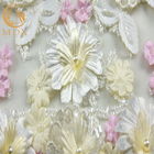 3D Bunga Bridal Lace Fabric Larut 1 Yard Bordir Multicolor