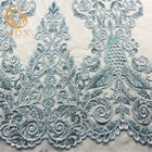 Disesuaikan Bordir Mesh Lace Fabric Payet Dekorasi Untuk Wanita Dress