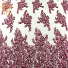 MDX Mesh Bordir Glitter Lace Fabric Larut Dalam Air Dengan Payet